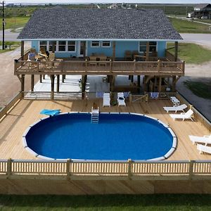 Crystal Beach Beachfront, Heated Pool, Sleeps 10 Bolivar Peninsula Exterior photo