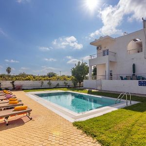 Amazing Villa Chrysanthi With Private Pool In Heraklion Epano Vathia Exterior photo