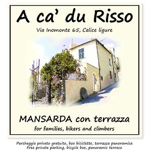 Calice LigureA Ca' Du Risso - Mansarda Con Terrazza - Sea & Outdoor For Families, Bikers And Climbers公寓 Exterior photo