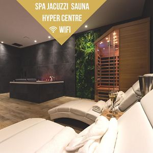 Le Spa & Le Cocon - Jacuzzi - Sauna - Appart'Hotel Spa - Melina & Alfred 阿让 Exterior photo
