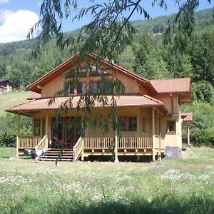 Vollholzhaus Mit Kamin, Sauna Und Funf Schlafzimmer Hilpersdorf Exterior photo