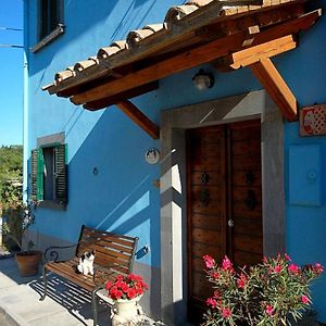 Blue House Near Bagnoregio-Overlooking The Umbrian Mountains And Tiber Valley San Michele in Teverina Exterior photo