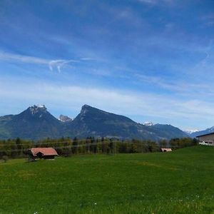 Ferienwohnung Pfrundmatte Mit Dem Panoramablick Aeschi Bei Spiez Exterior photo