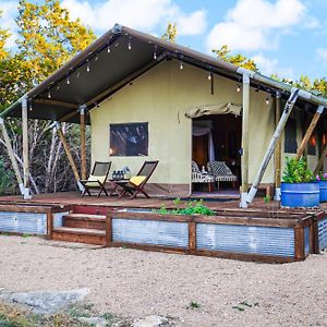 Hill Country Safari Tent And Recreational Pavilion And Cowboy Pool! 德里平斯普林斯 Exterior photo