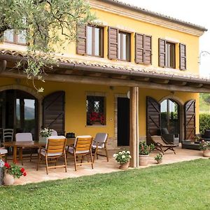 Montegallo Lolia Farmhouse With Olive Grove And Hot Tub别墅 Exterior photo