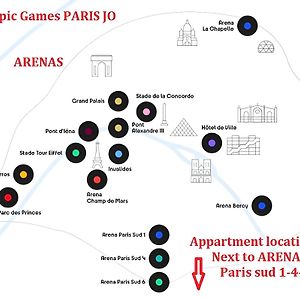 Charmant Studio Paris Expo Porte De Versailles - Dome De Paris - Jo Olympic Games 2024 Paris Arena Sud 1-4-6 旺沃 Exterior photo