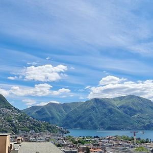 Lugano Lakeview Apartment With Private Parking Exterior photo