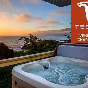 Magnificent Oceanview By Oceanviewhottubs Oceanfront! Shelter Cove, Ca Tesla Ev Station Exterior photo