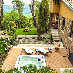 Majestic Villa In Hills Of Florence With Gardens Gym Jacuzzi And Sauna 菲耶索莱 Exterior photo