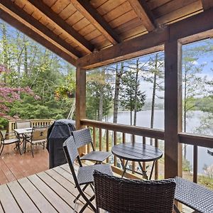 Private Lakefront! - Luxury Log House! Sanbornton Exterior photo