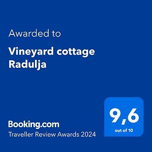 Vineyard Cottage Radulja 斯玛杰克托莱塞 Exterior photo