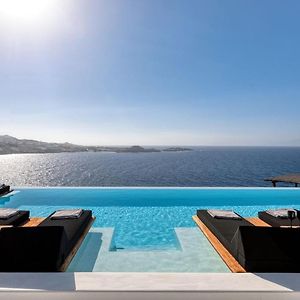 Dazzling Mykonos Villa | Villa Lvellie | 6 Bedrooms | Unique Aegean Sea Views | Private Infinity Pool | Two Private Jacuzzis | Psarou Beach Exterior photo