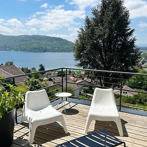 Grand Appartement T4, Vue Unique Lac, Terrasse Et Spa 阿讷西 Exterior photo