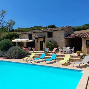 Gite En Pierre Avec Piscine Cordes-Ciel Exterior photo