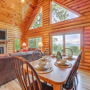 Scenic Sylva Log Cabin With Sunset And Mountain View!别墅 Exterior photo