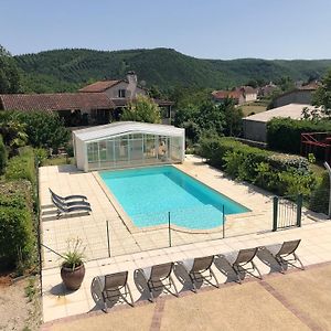 Maison Charmante Avec Vue Sur La Montagne A Saint Gery + Piscine别墅 Exterior photo