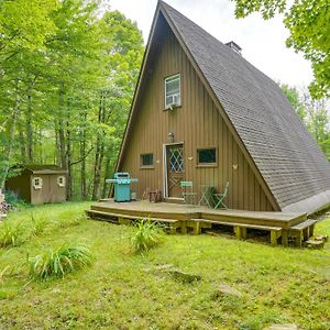 A-Frame Cabin In Becket Deck And Private Acreage!别墅 Exterior photo