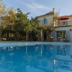 Sea View Pool Villa With Independent Guest House Aegina Exterior photo